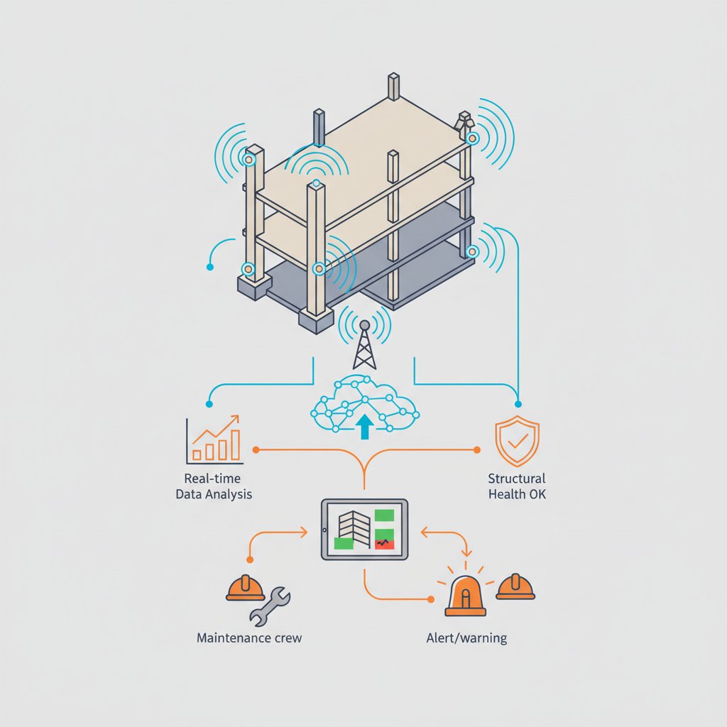 Інтернет речей (IoT) у будівництві: як датчики контролюють стан конструкцій у реальному часі